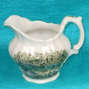 Creamer. Vintage Ridgway A Shanty on Lake Chaudiere